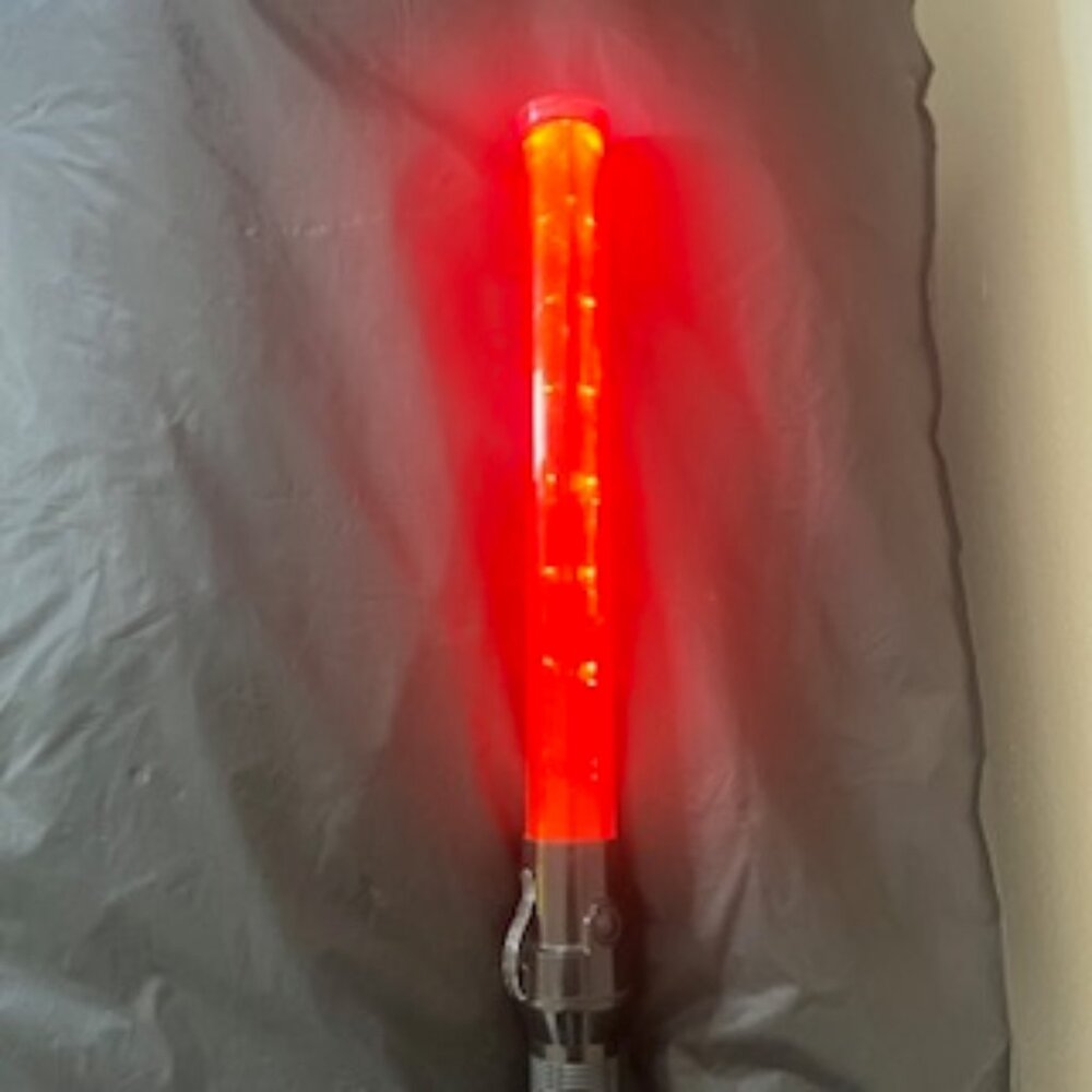 Traffic Safety Wand Red Flashlight Control Baton 21” Long 3 Light Modes‎ - Picture 4 of 10